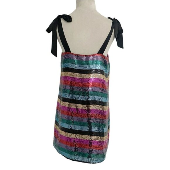 NEW Show Me Your Mumu Size Small Dress Sequin Rainbow Party Mini - Picture 5 of 7